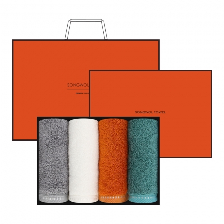 [송월타올] 솔리드뱀부 200g 4매입 H #2