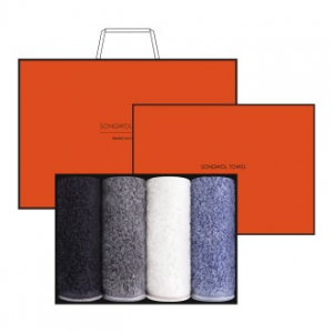 [송월타올] 솔리드혼방사 190g 4매입 H