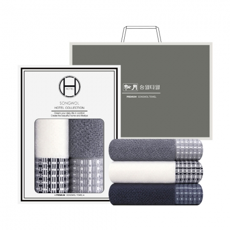 [송월타올] 호텔컬렉션 톤 170g 2매입 H #3
