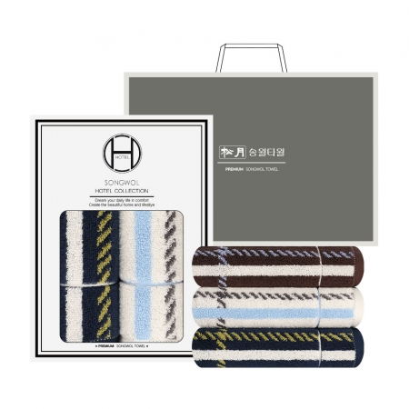 [송월타올] 카운테스마라 체크 200g 2매입 H #2