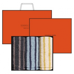 [송월타올] 호텔컬렉션 스트라이프 솔리드 220g 3매입 H