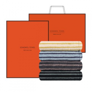 [송월타올] 호텔컬렉션 스트라이프 솔리드 220g 2매입 H