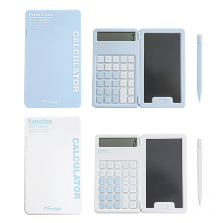 M153 휴대용 기계식 예쁜 계산기 메모 필기가능 사무용 일반 전자 계산기 인쇄 주문제작 답례품 #2