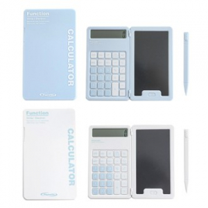 M153 휴대용 기계식 예쁜 계산기 메모 필기가능 사무용 일반 전자 계산기 인쇄 주문제작 답례품