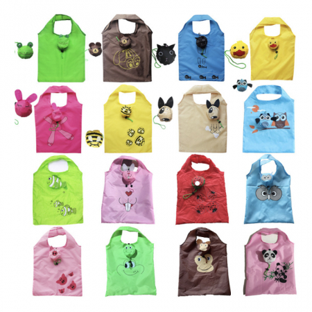 B122 애니멀 바쿠백 시장가방 장바구니 폴더블 포켓 접이식 가방 인쇄 주문제작 답례품 #2