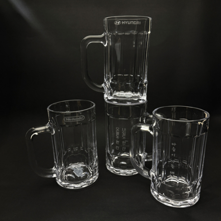 맥주잔 비어 글라스 유리컵 호프잔 430ml // 레이저 각인 #5