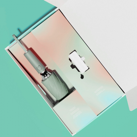 루티네 선물세트 거꾸로 2세대 자동 우양산 + 보조배터리 #5