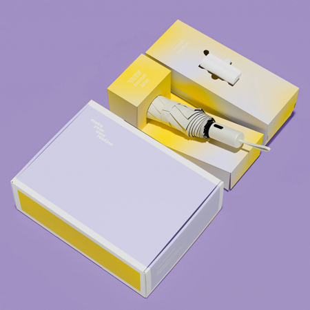 루티네 선물세트 골드버튼 자동 3단 암막 양우산+보조배터리 #4