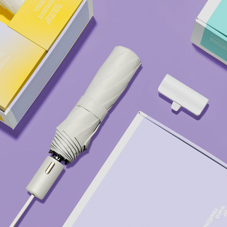 루티네 선물세트 골드버튼 자동 3단 암막 양우산+보조배터리 #2