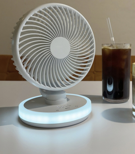 아이스 냉각 쿨 선풍기 + 조명등 6인치, 영국 휴대용 선풍기 탁상 선풍기 쿨링 다양 쿨러링 #2