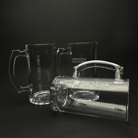 맥주잔 비어 글라스 유리컵 호프잔 490ml // 레이저 각인 #6