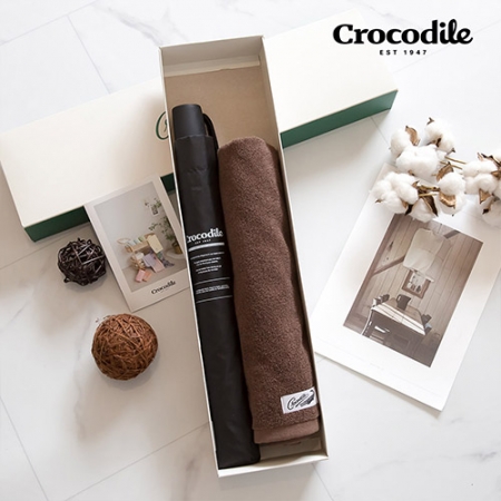 크로커다일 2단 레터링 우산 + 심플 호텔 수건 #4