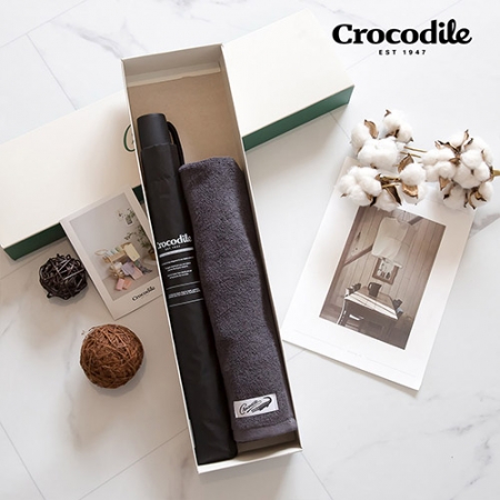 크로커다일 2단 레터링 우산 + 심플 호텔 수건 #5