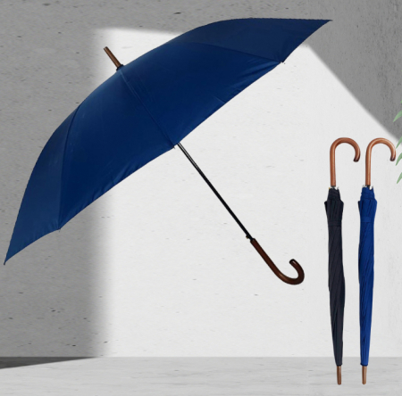 손잡이 무지 고급 장우산 J형 65x12 h22 #2