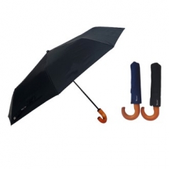 손잡이 폰지 3단 우산 J형 h21