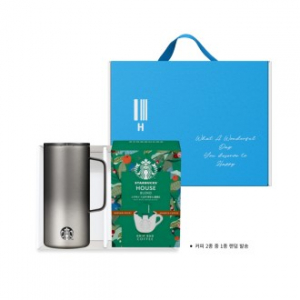 스타벅스 탱크 텀블러 503ml 스타벅스 드립백 5개입 1P 손잡이 기프트박스 세트