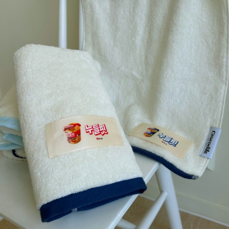 크로커다일 투톤보다클래식 라벨 호텔타올 1매 200g #2