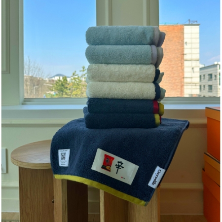 크로커다일 투톤보다클래식 라벨 호텔타올 5매 200g #2