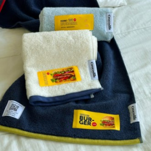 크로커다일 투톤보다클래식 라벨 호텔타올 3매 200g