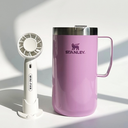 센트포유 미니핸디선풍기+스탠리 클래식 캠프머그709ml세트 F1 #3