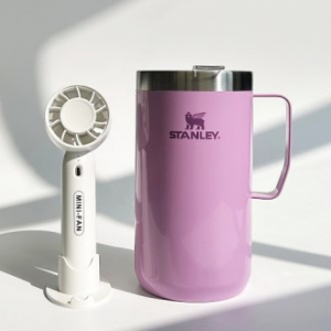 센트포유 미니핸디선풍기+스탠리 클래식 캠프머그709ml세트 F1