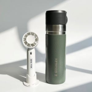 센트포유 미니핸디선풍기+스탠리 고진공슬림보틀세트 F3