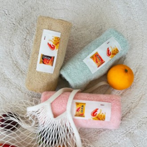 크로커다일 퍼스널컬러 라벨 호텔타올 3매 220g