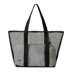 슬로라 분리수납 메쉬 비치백 샤워가방 대형지퍼