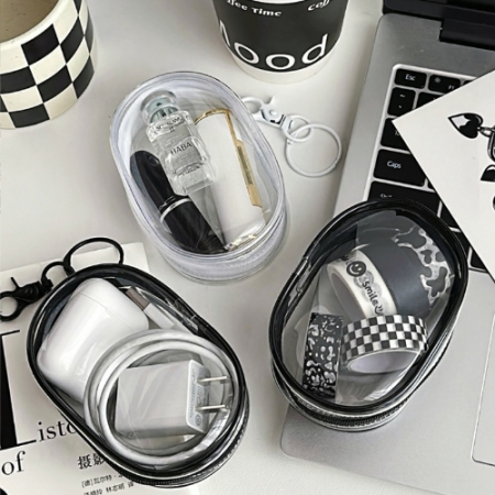 투명 미니키링 PVC 파우치 마H36 #2