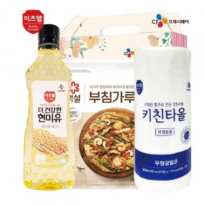 CJ현미유 CJ부침가루 CJ키친타올 3종세트