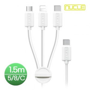뉴클  데이터 충전 케이블 3in1 USB-C 1.5m