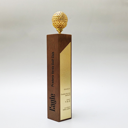 RSN03 원목트로피 골프 #2