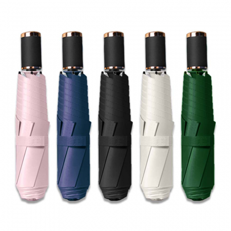 라이트핏 블랙골드그립 3단 수동 암막양우산 #2