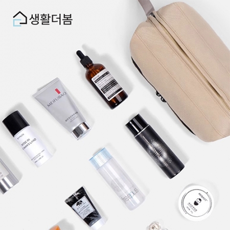 생활더봄 여행용방수 2단 건습분리 세면백 파우치 5color #4