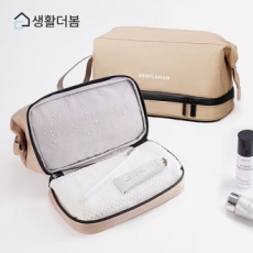 생활더봄 여행용방수 2단 건습분리 세면백 파우치 5color