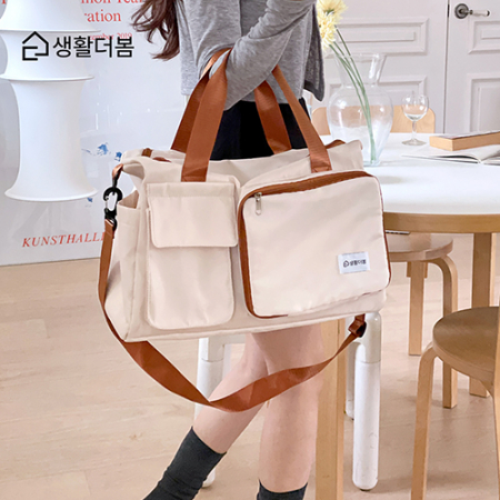 생활더봄 접이식 대용량 방수 보스턴백 신발수납 캐리어보조 여행가방 5colors #4