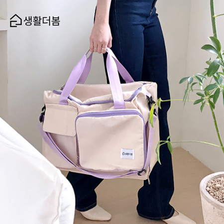 생활더봄 접이식 대용량 방수 보스턴백 신발수납 캐리어보조 여행가방 5colors #3