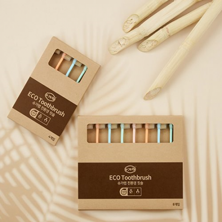 사탕수수 친환경칫솔 환경인증 슈가랩 에코메스 에코칫솔 4p #3