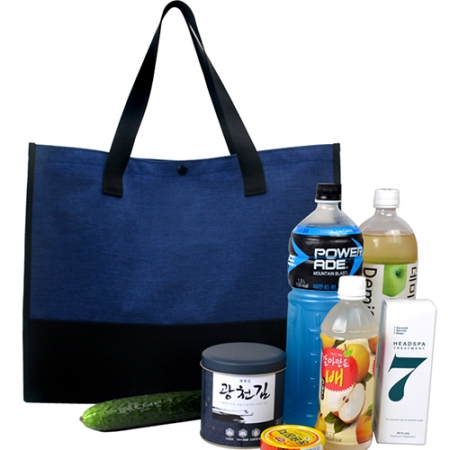 블랙 앤 네이비 마켓가방 대형 #2