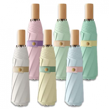 라이트핏 도토리파스텔 3단수동 암막양우산 #2