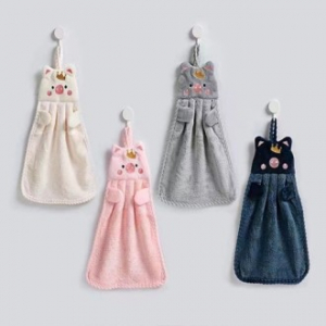 귀여운 동물 고리수건 핸드타올