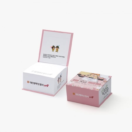 3측면컬러 하드양장 점착메모지 95x95 500매 #2