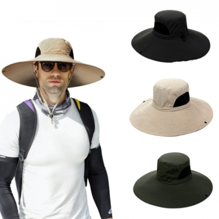 오버챙 햇빛가리개 모자 자외선차단  등산모자 버킷햇 #2