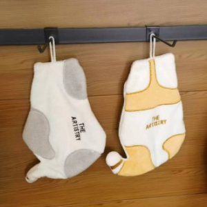 동물 디자인 고리형 수건 핸드타올 30X21