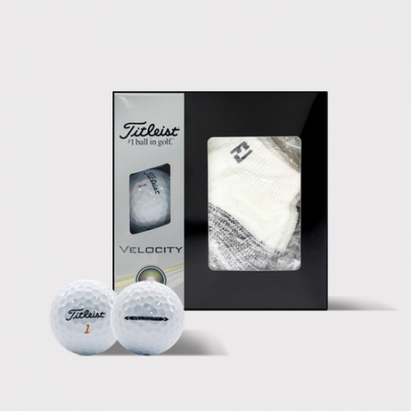 타이틀리스트 벨로시티 3구 풋조이 골프양말 선물세트 기념품 #3
