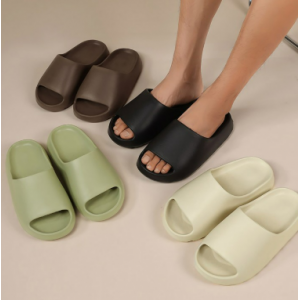 폭신폭신 두꺼운 밑창 슬리퍼 층간 소음 방지 실내화 실외용 욕실화 사무실 학교 학원 행사