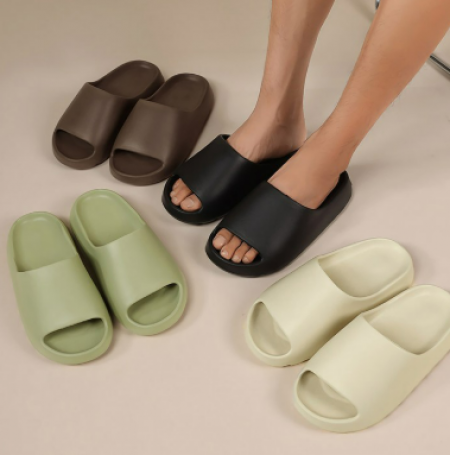 폭신폭신 두꺼운 밑창 슬리퍼 층간 소음 방지 실내화 실외용 욕실화 사무실 학교 학원 행사