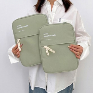 AN087 베이직 코튼 노트북 파우치 태블릿 파우치 인쇄 기념품 노트북 서류 가방 주문제작 답례품