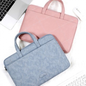 AN081 컴팩트 스퀘어 퀼팅 노트북파우치 가방 맥북 그램 기념품 태블릿 파우치 인쇄 주문제작 답례품 서류 가방