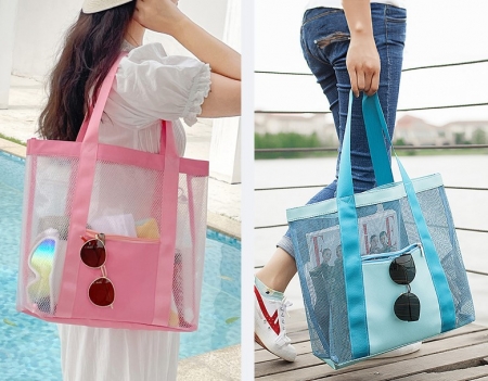 여름메쉬토트백 수영장가방 방수비치백 수영장토트백 물놀이토트백 #3